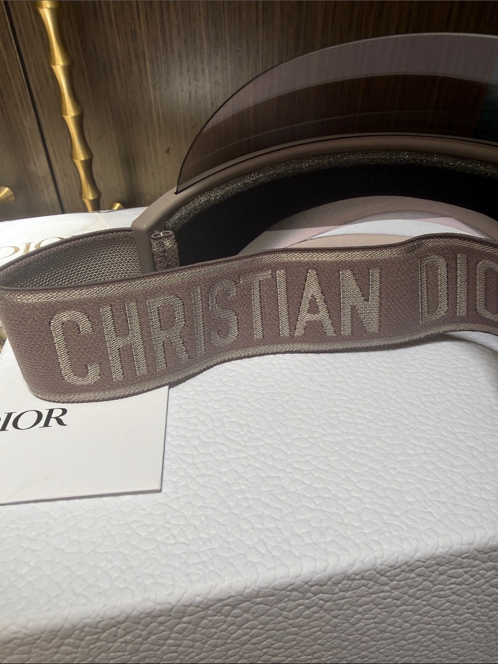 Dior Visor - DiorClub V1U - Mink Gray New w Box - Picture 10 of 17